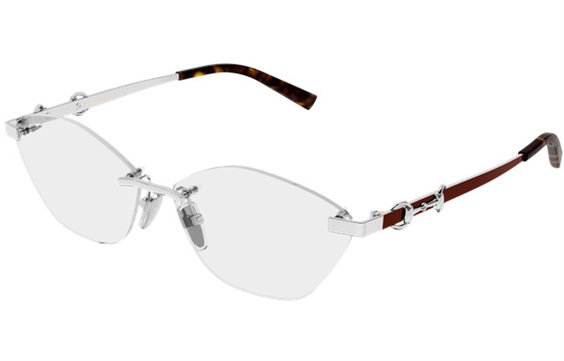 Montatura vista Gucci Donna GG2050O003-SILVER-RED-TRANSPARENT59 - GG2050O003-SILVER-RED-TRANSPARENT59